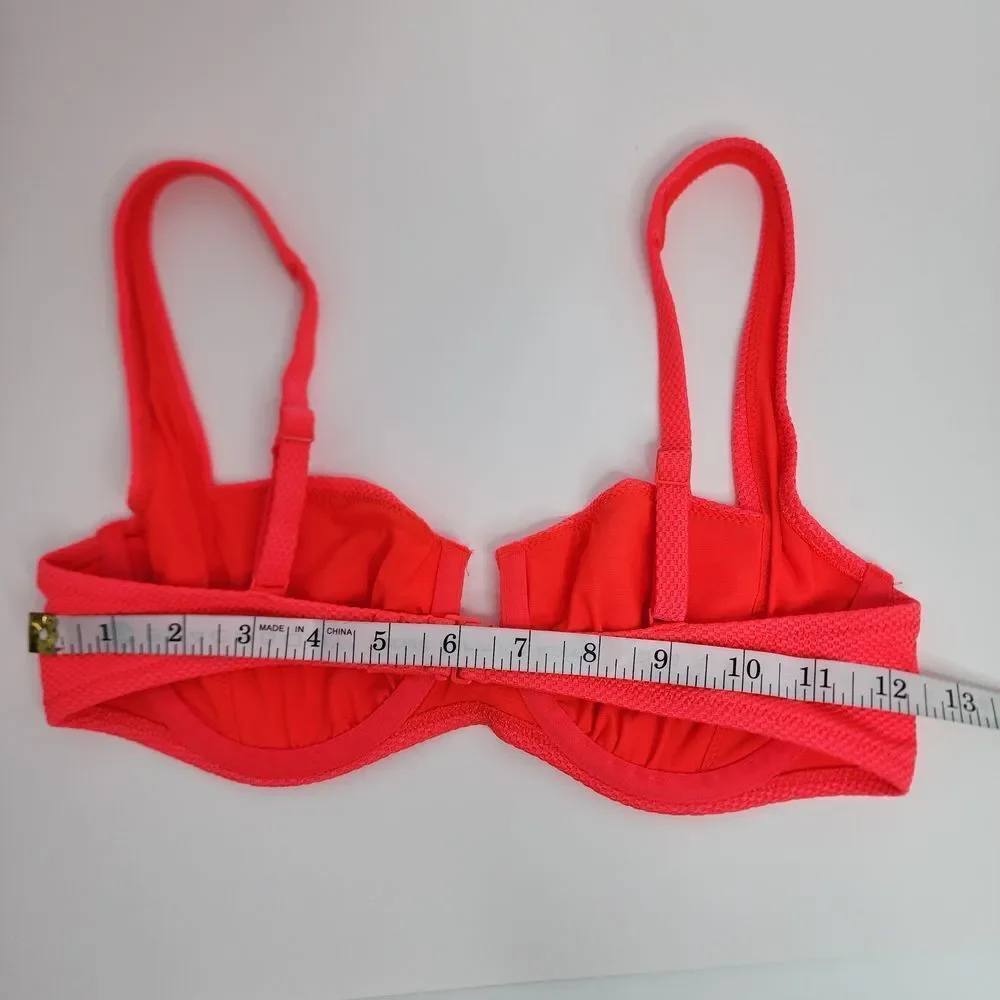 Aerie Bikini‎ Top Women's 34C Bright Orange Swim NWT